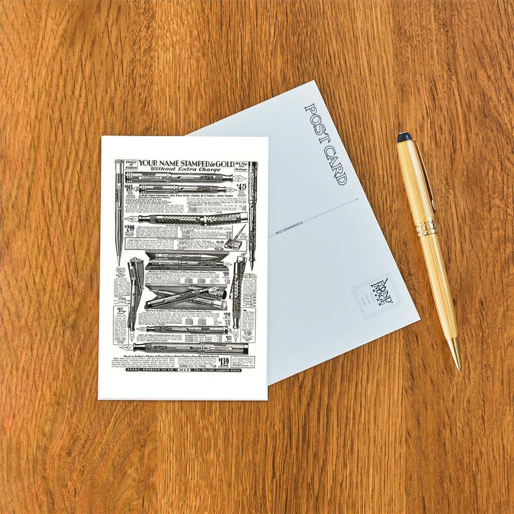Fountain Pen Catalog Postcard