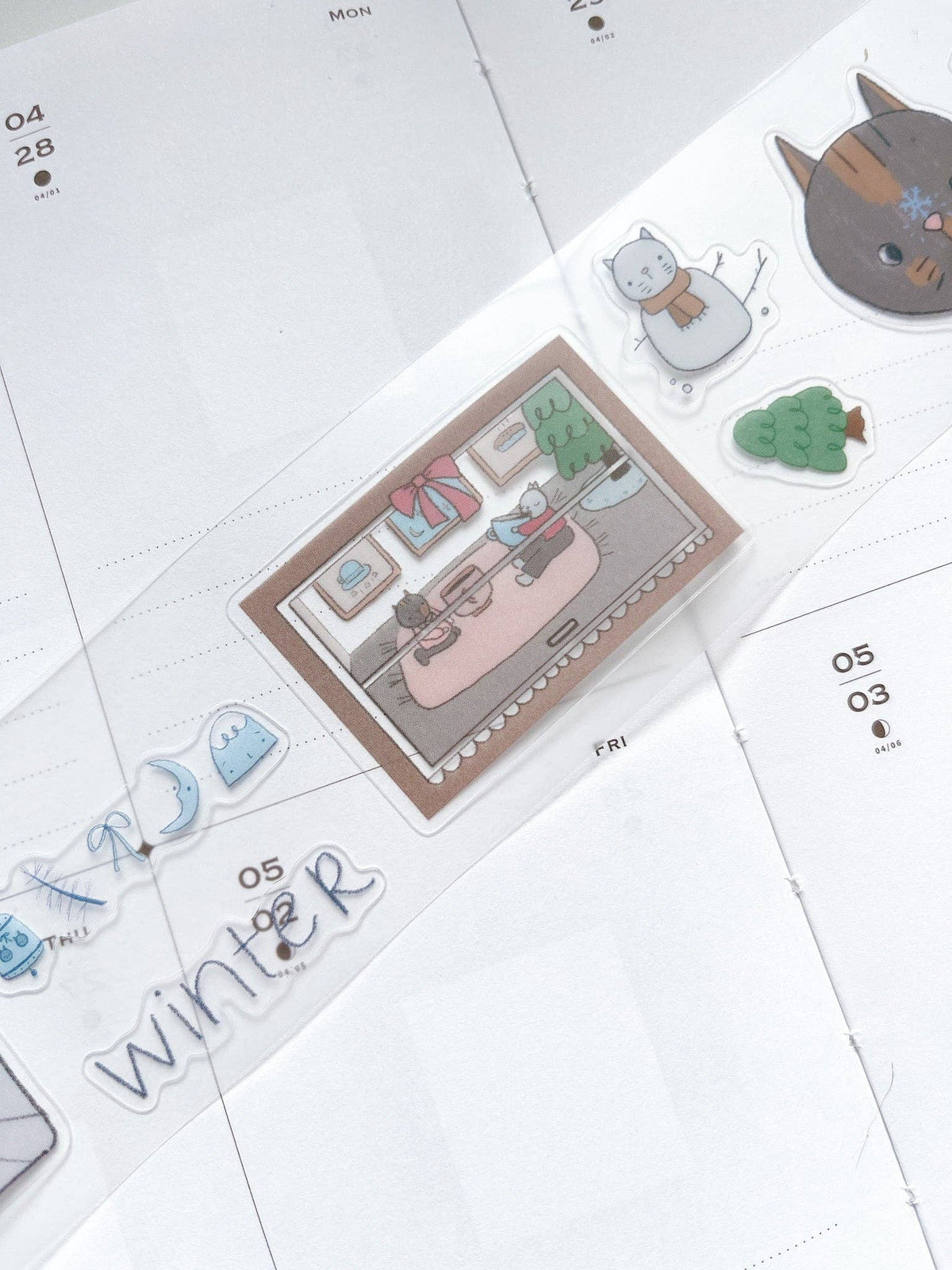 All Four Seasons Kiss Cut P.E.T Tape | Kuboandlucy x Dana Ate Oatmeal