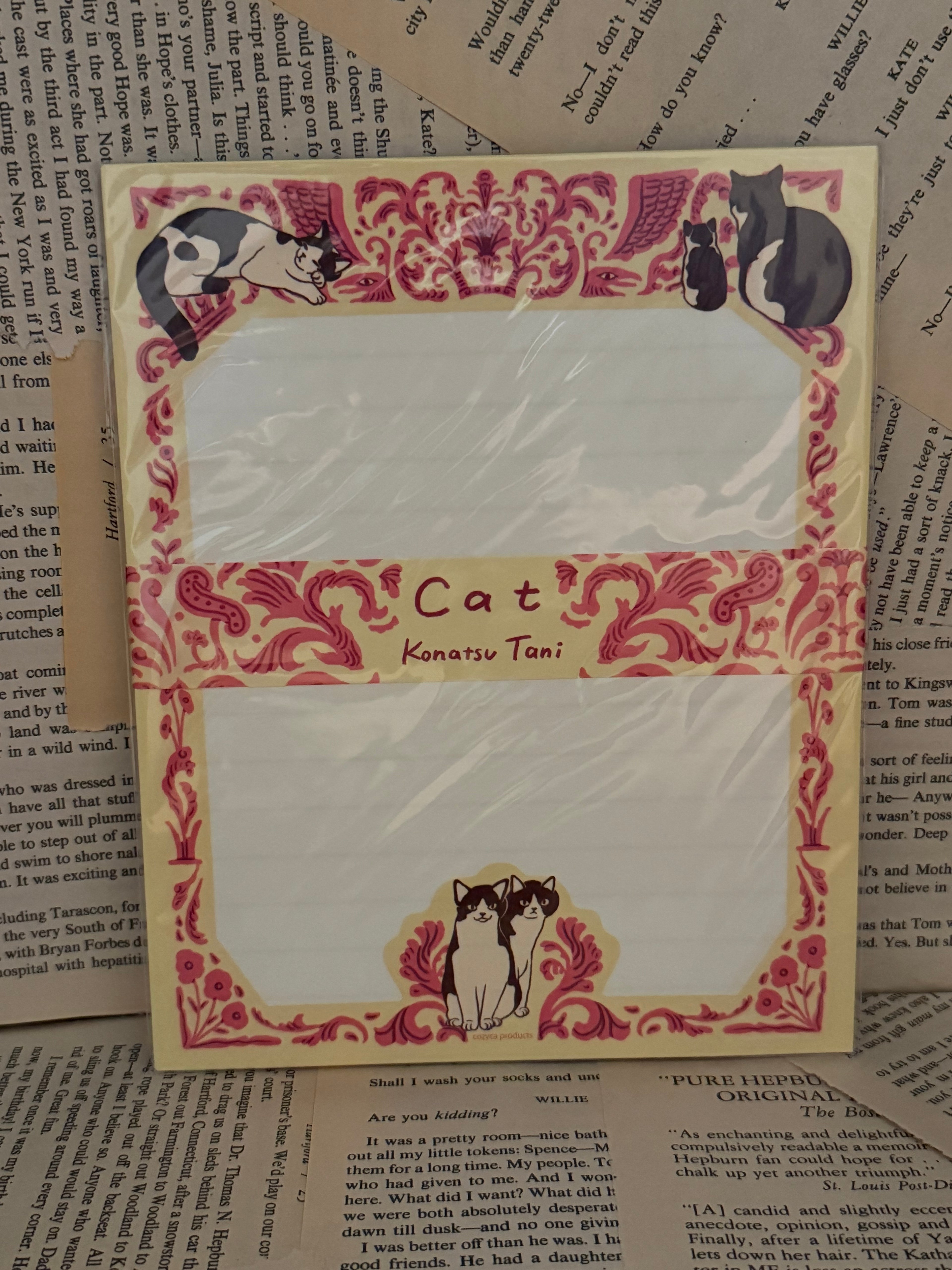 Hyogensha Letterset Cat (paper + envelopes)
