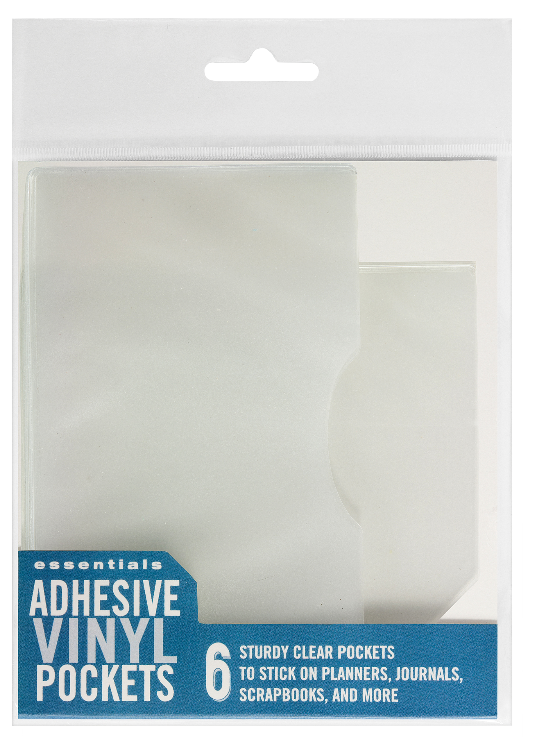 Adhesive Vinyl Pockets for Journals and Planners