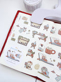 My Journal Sips V.1 (Cafe Journaling) Washi Tape | Kuboandlucy x Idiot Sandwich