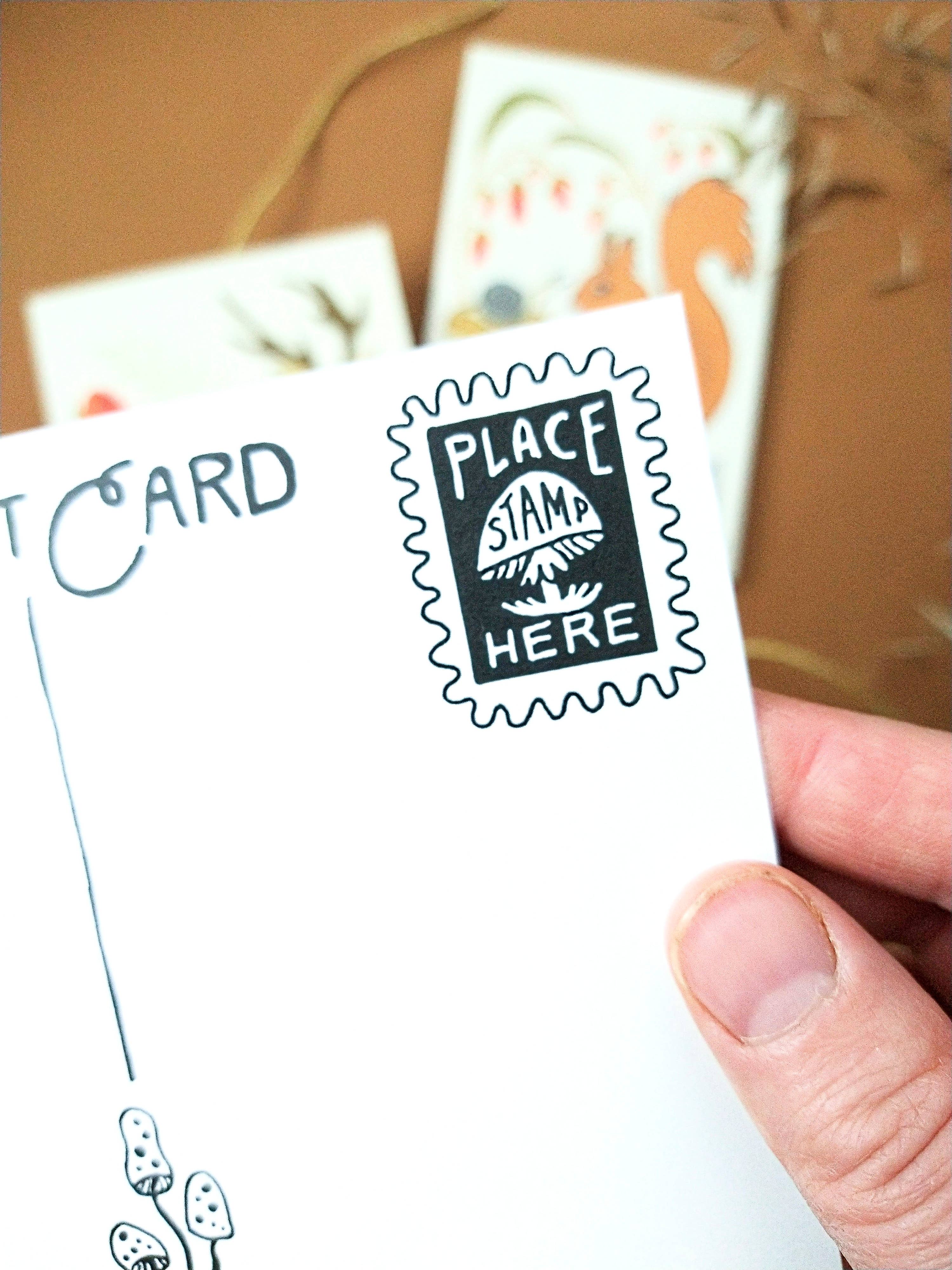 Pigeon Post Forest Animal Postcard