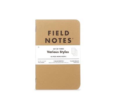 Field Notes Original Kraft 3-Pack Notebooks