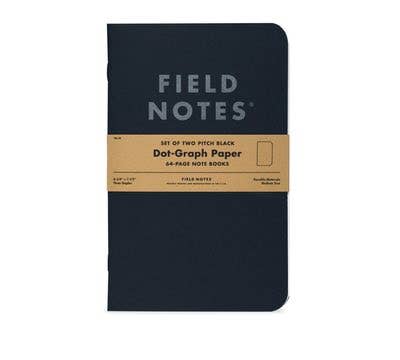 Field Notes Pitch Black Notebook