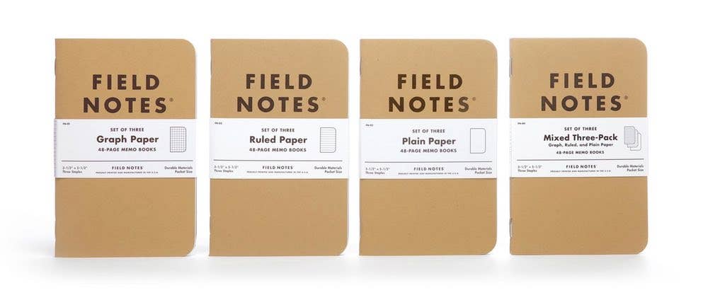 Field Notes Original Kraft 3-Pack Notebooks