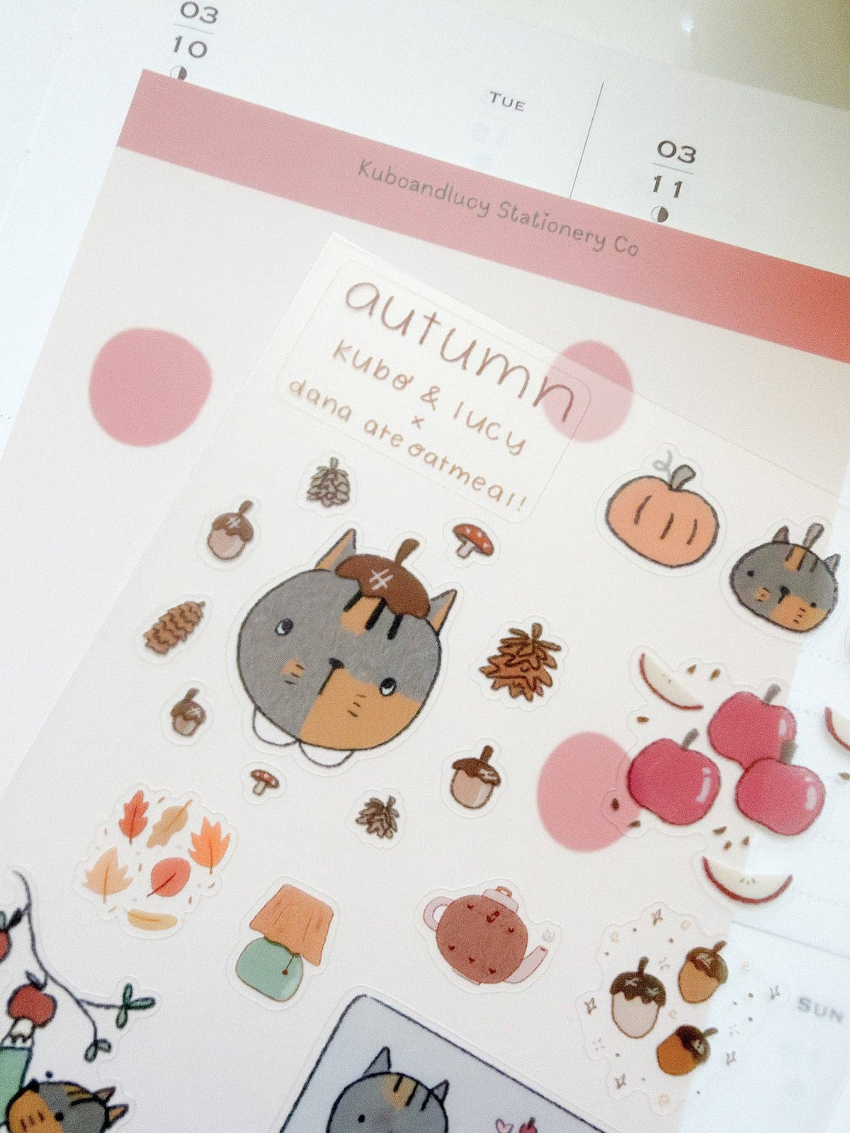 Four Seasons Sticker Sheet | Kuboandlucy x Dana Ate Oatmeal