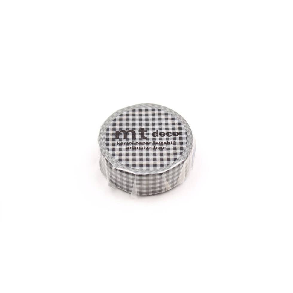 MT Washi Tape: Delicate Checkered Black