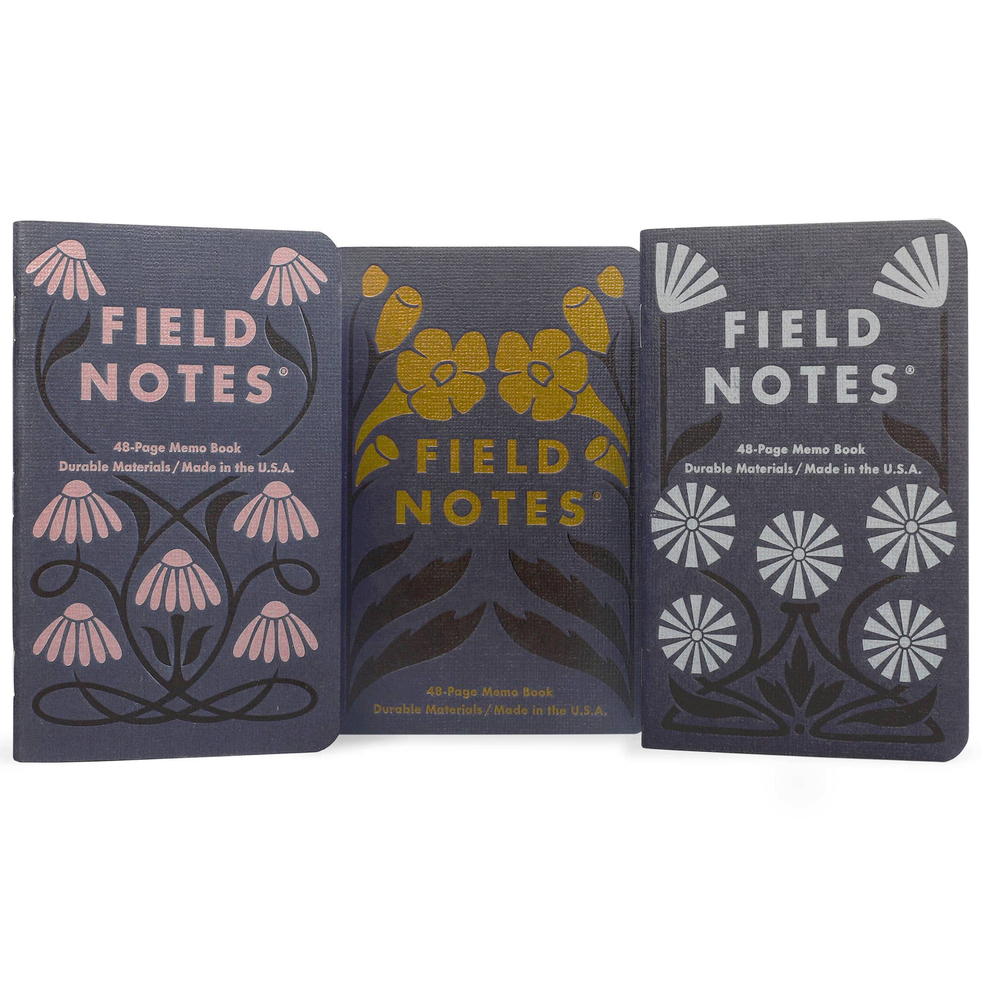 Field Notes Fall Flowers Notebooks 3-Pack