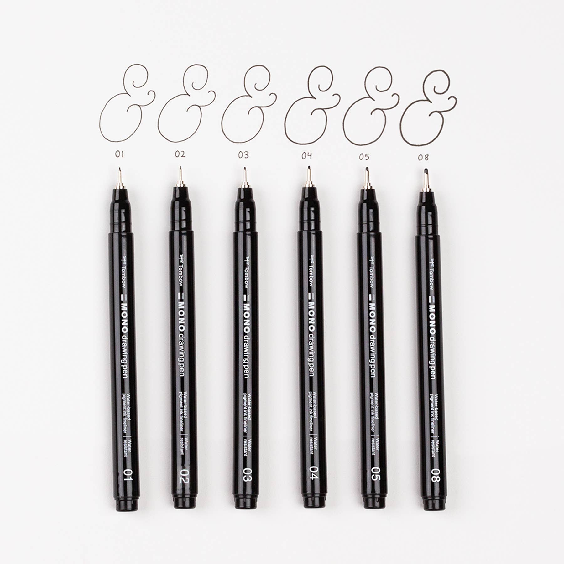 Tombow MONO Drawing Pens - 6-Pack