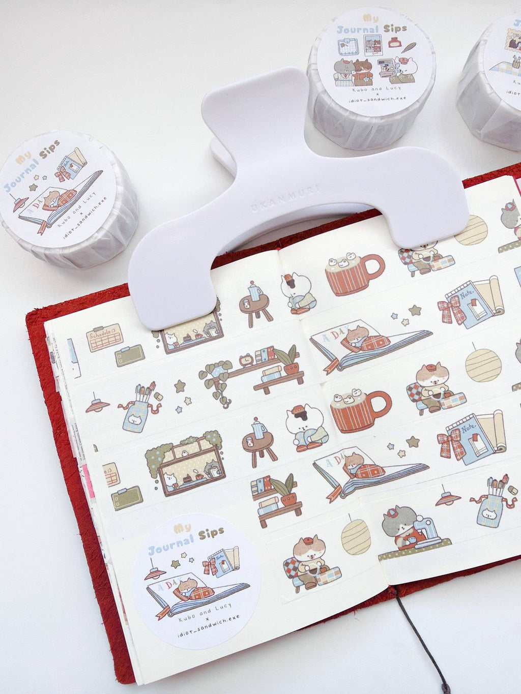 My Journal Sips V.1 (Cafe Journaling) Washi Tape | Kuboandlucy x Idiot Sandwich