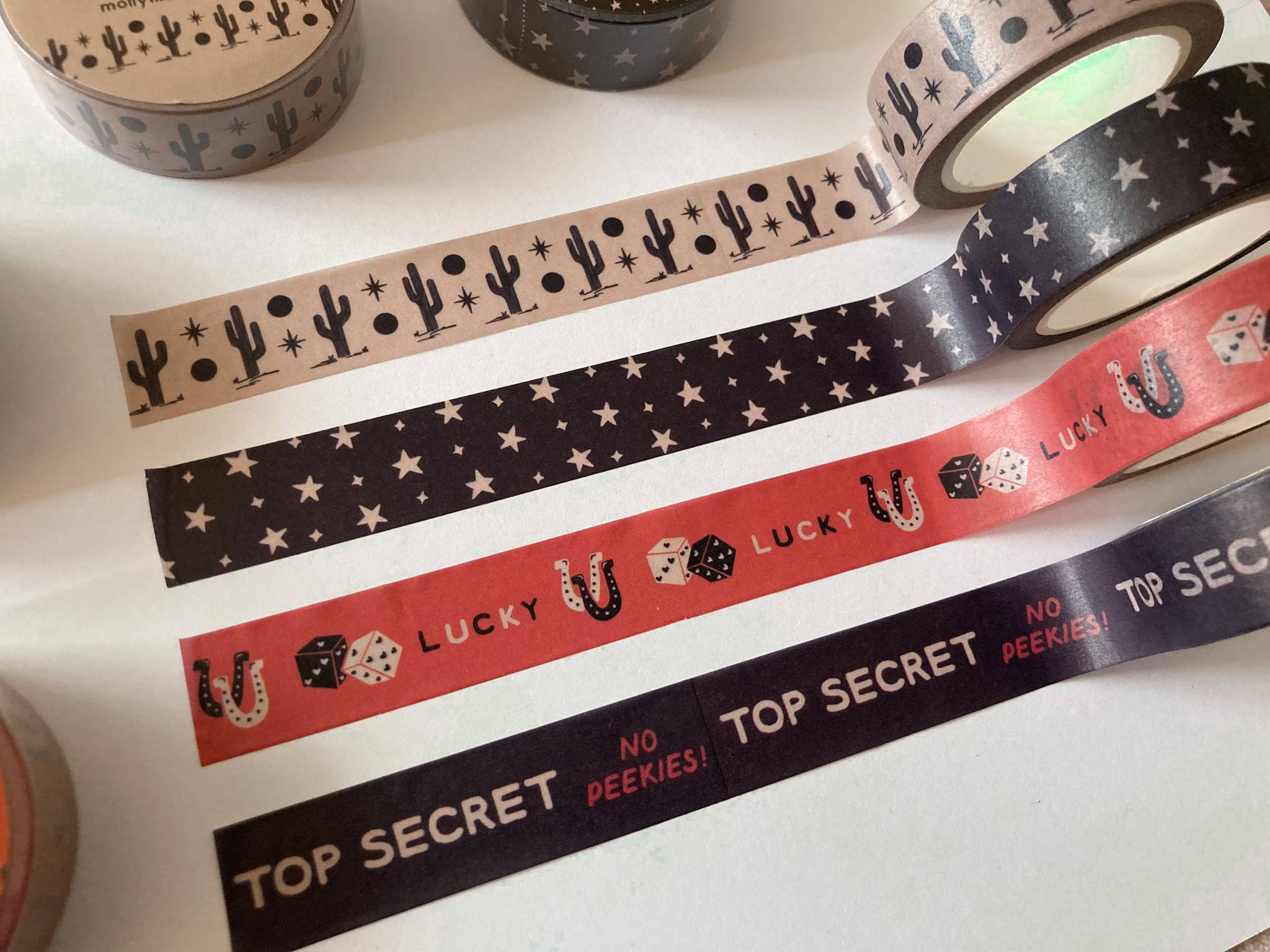 Western Desert Cactus Decorative Washi Tape