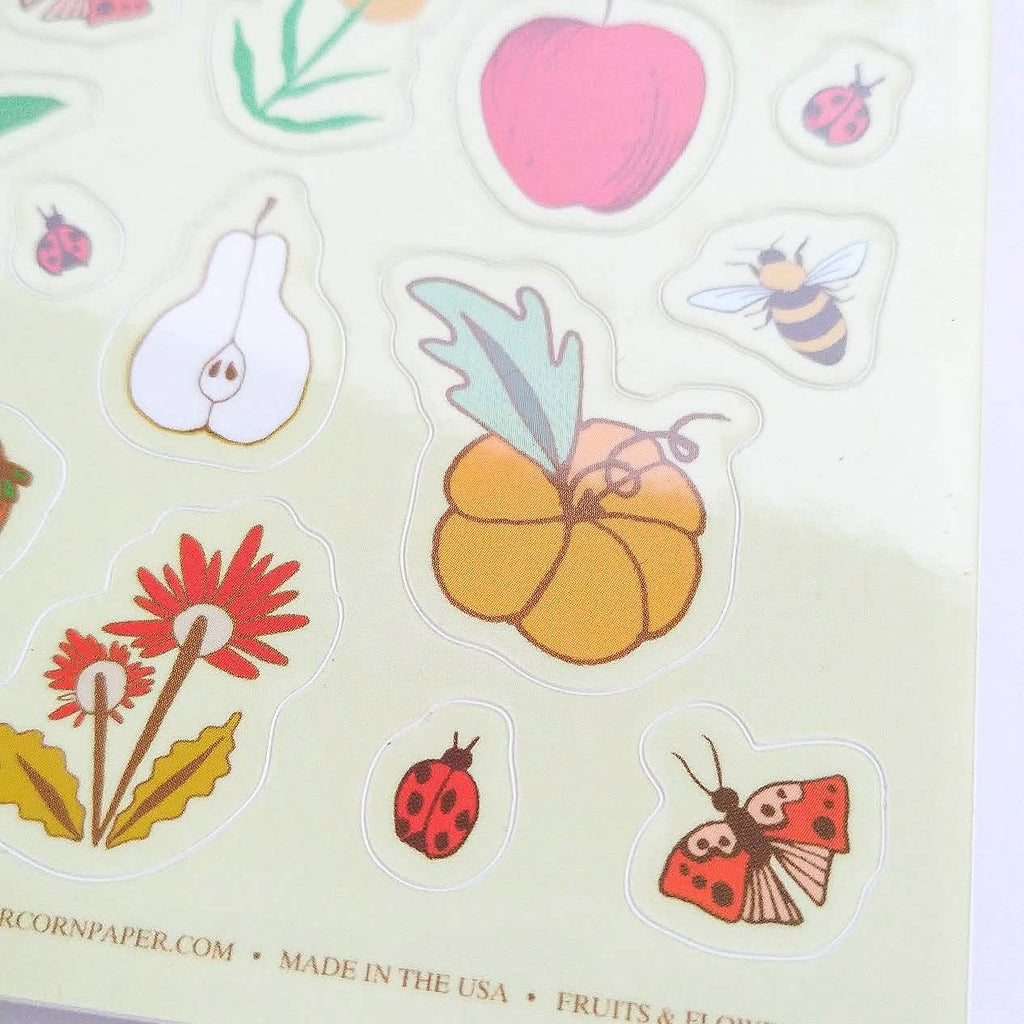 Fruits & Flowers Sticker Sheet