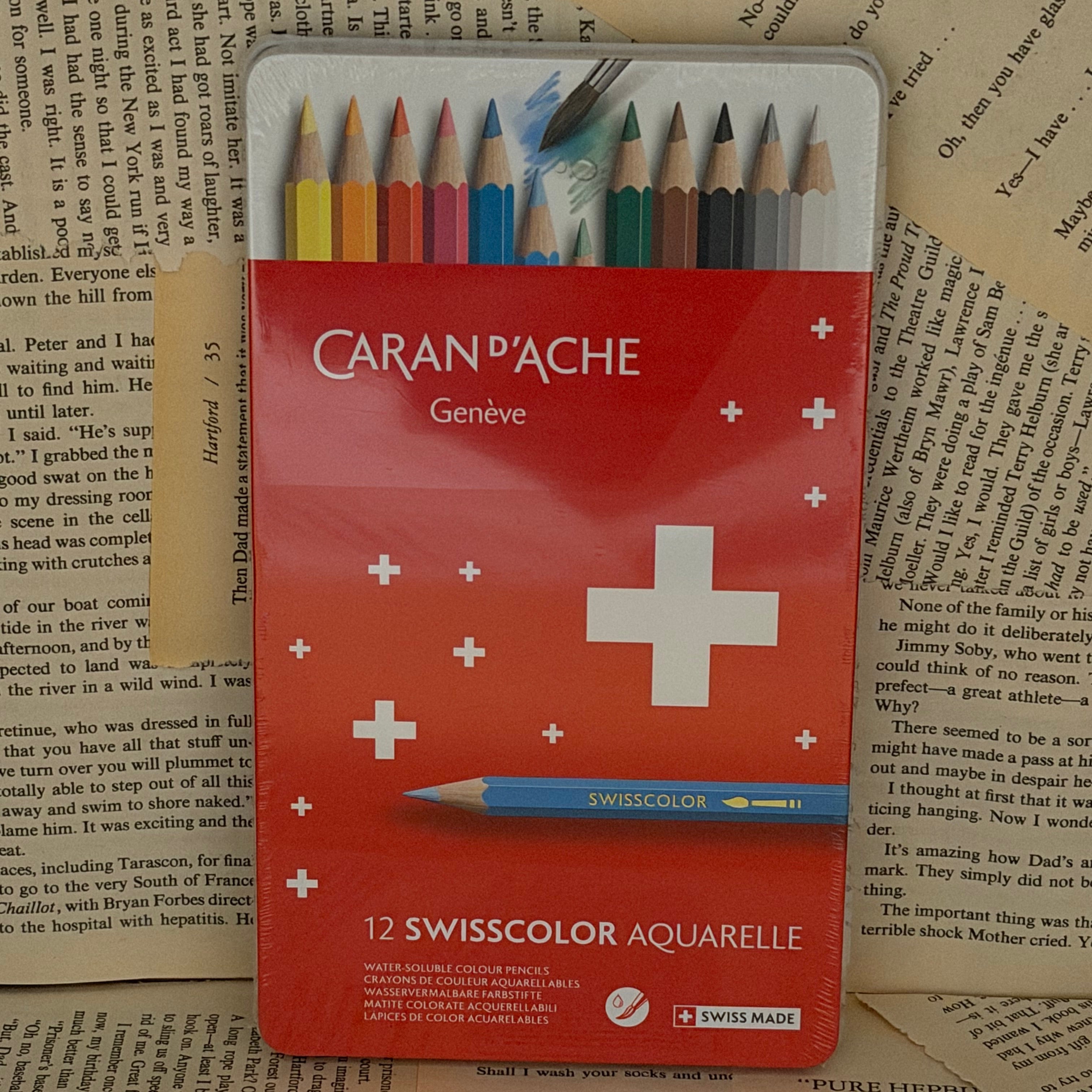 Caran d'Ache Set of 12 Water-soluble Pencils SWISSCOLOR