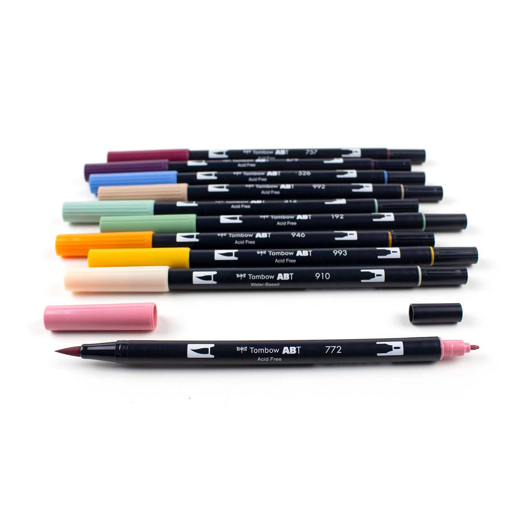 Tombow Dual Brush Pen Art Markers: Cottage - 10-Pack