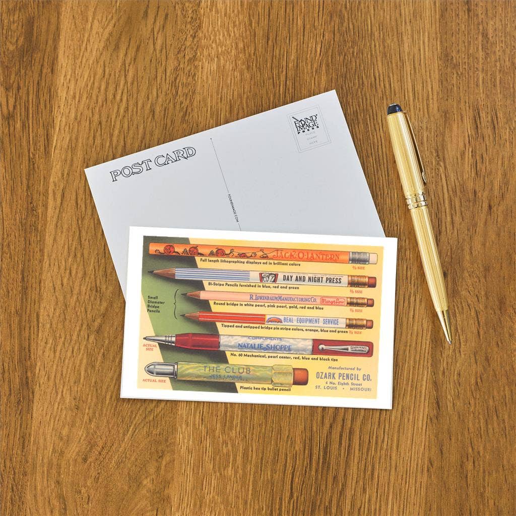 Varieties of Pencils Postcard