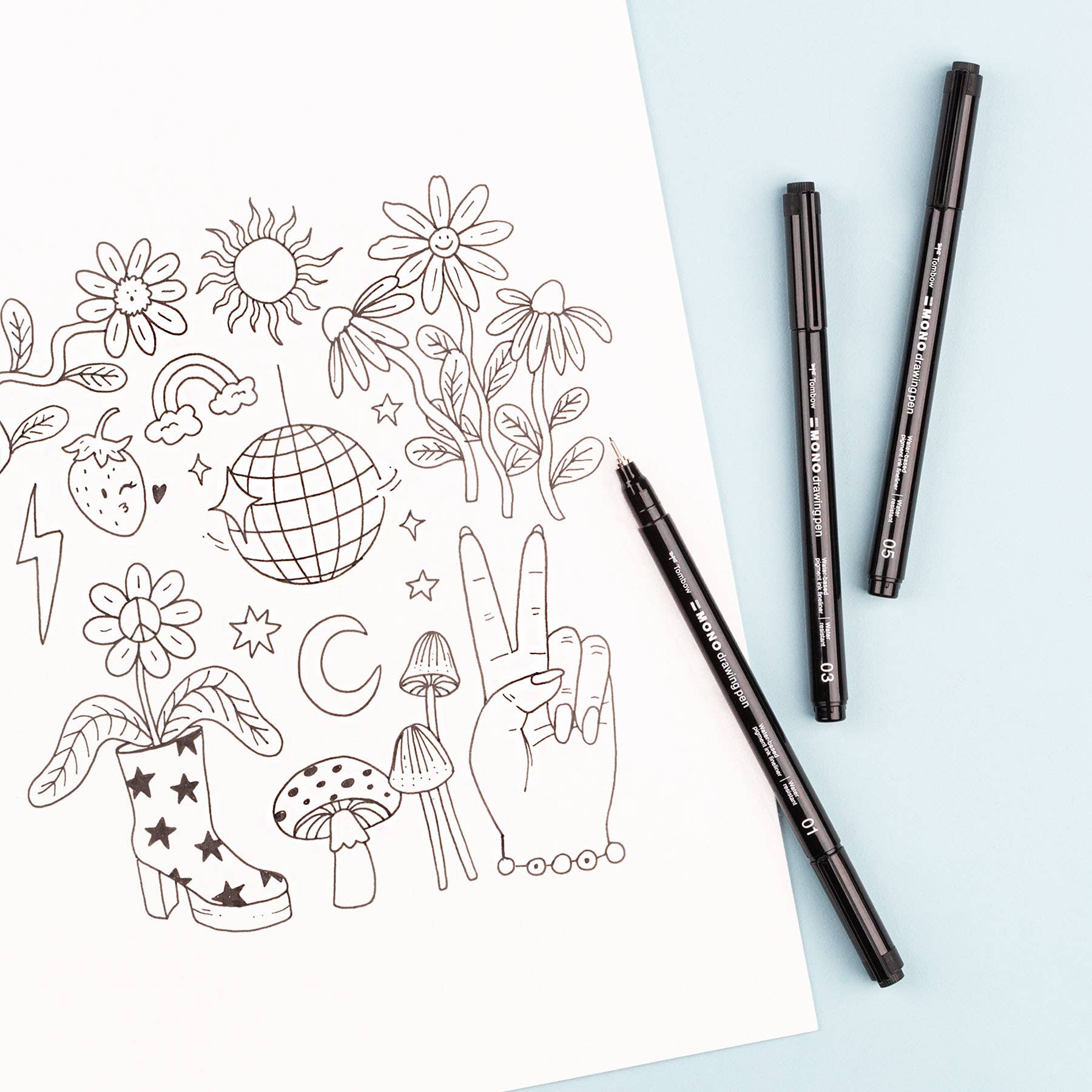 MONO Drawing Pens - 3-Pack