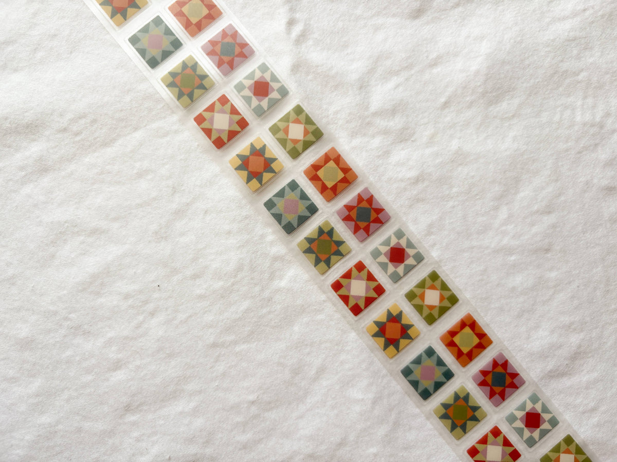 Whimsy Quilt Squares PET Tape | Taylor Ryan Designs