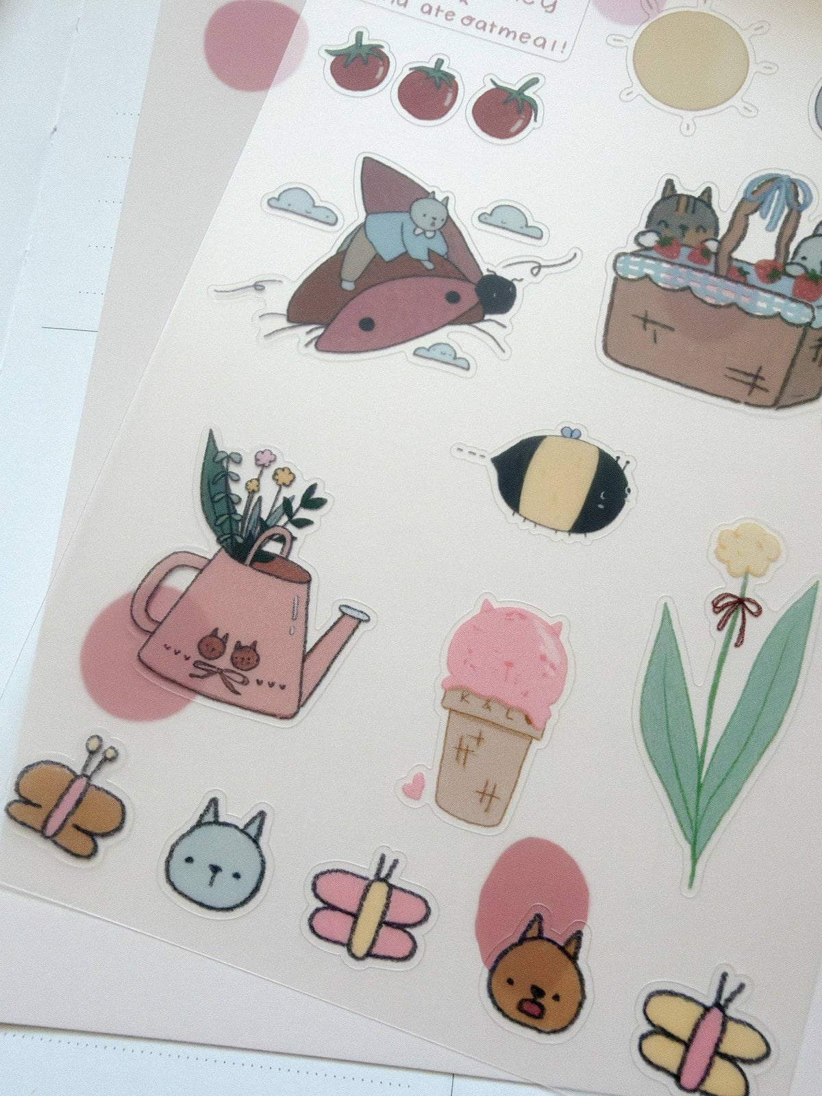 Four Seasons Sticker Sheet | Kuboandlucy x Dana Ate Oatmeal