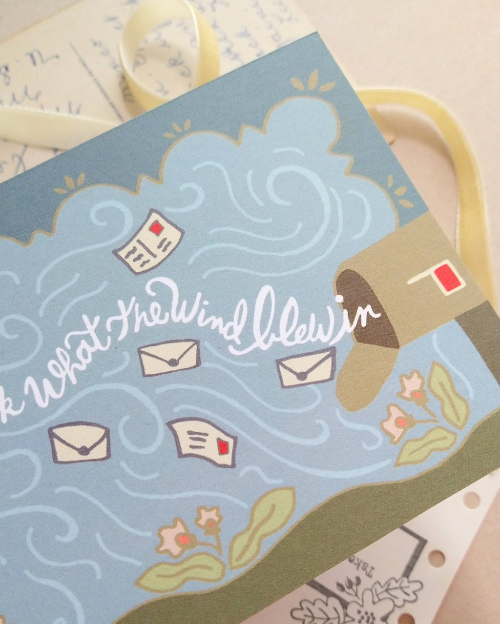 Look What The Wind Blew In Postcard