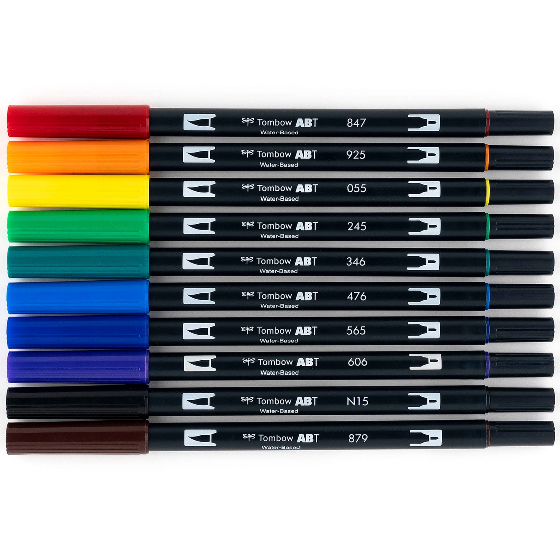 TombowDual Brush Pen Art Markers: Primary - 10-Pack