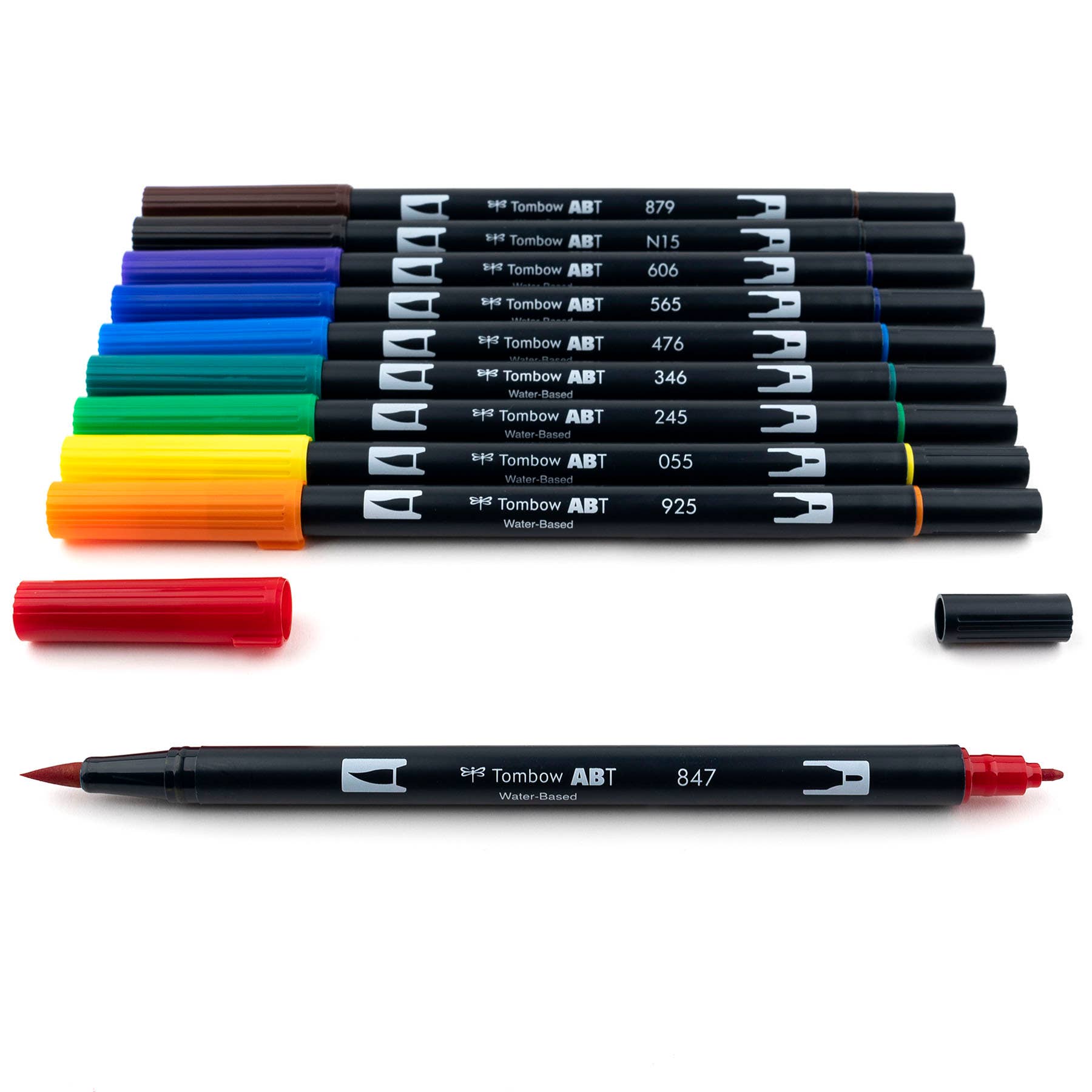 TombowDual Brush Pen Art Markers: Primary - 10-Pack