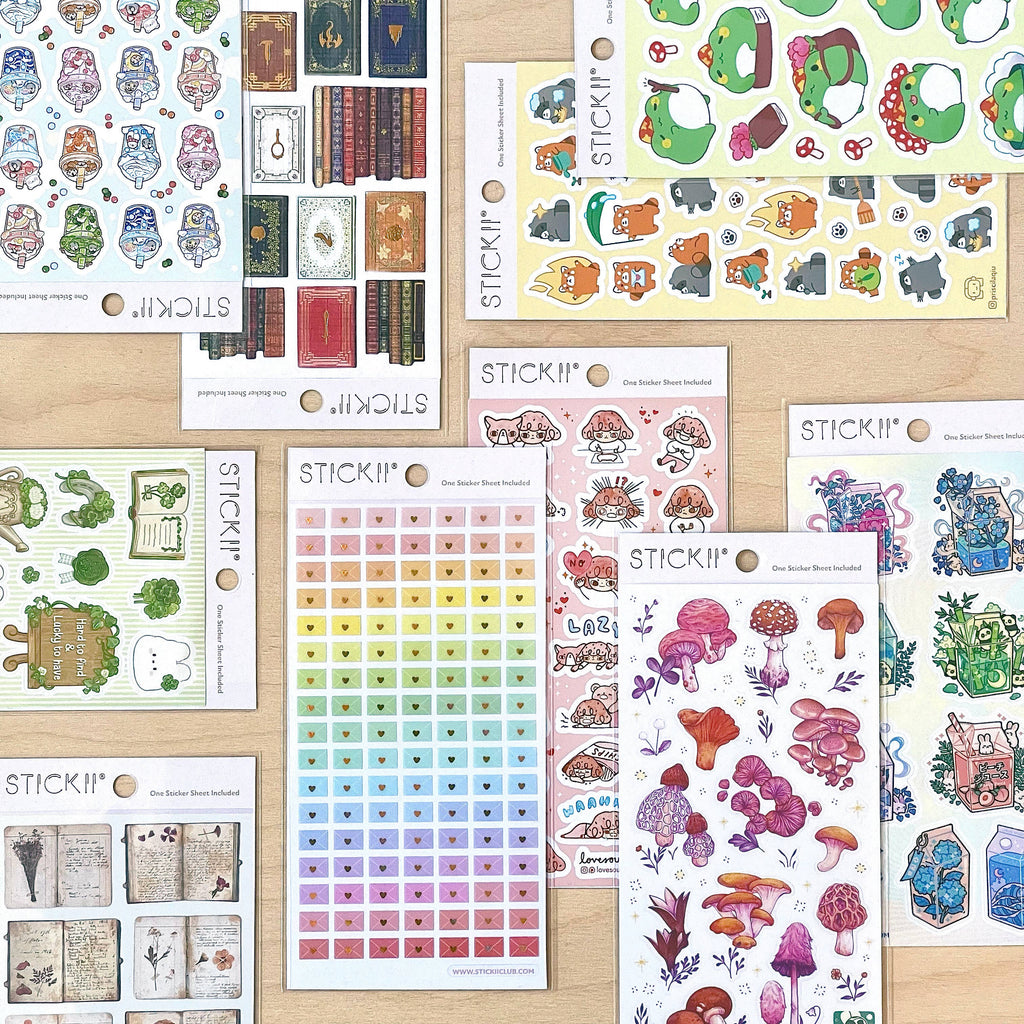 Coffee Foam Art Sticker Sheet