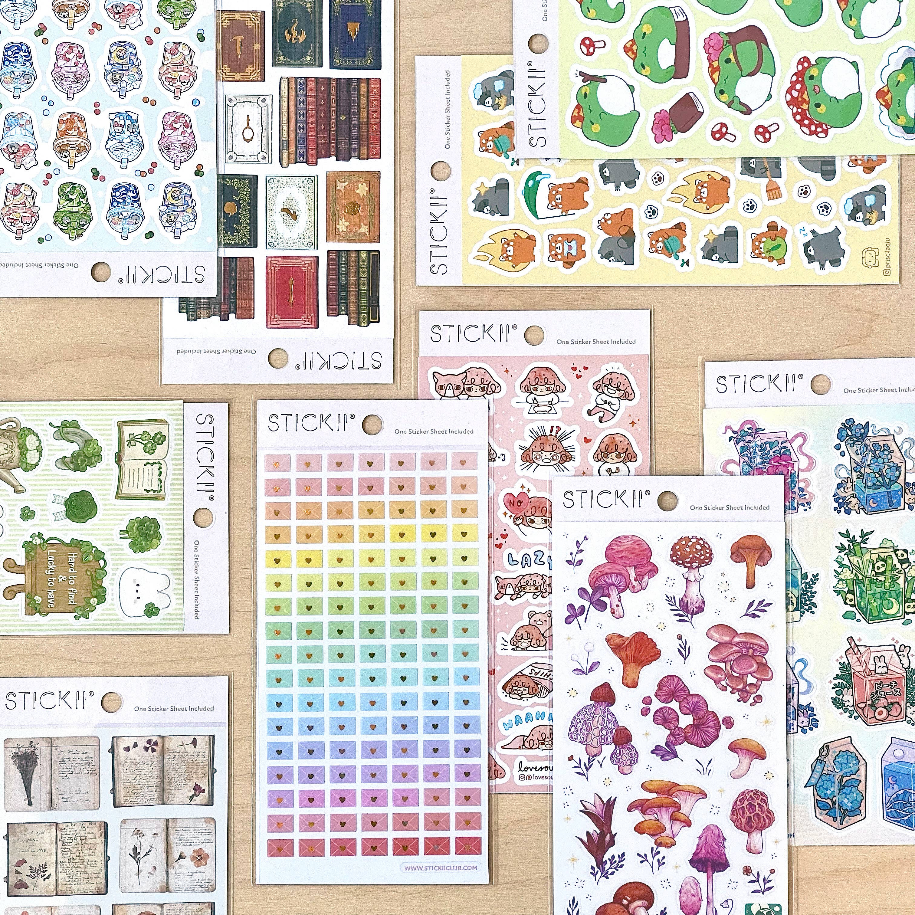 Coffee Foam Art Sticker Sheet