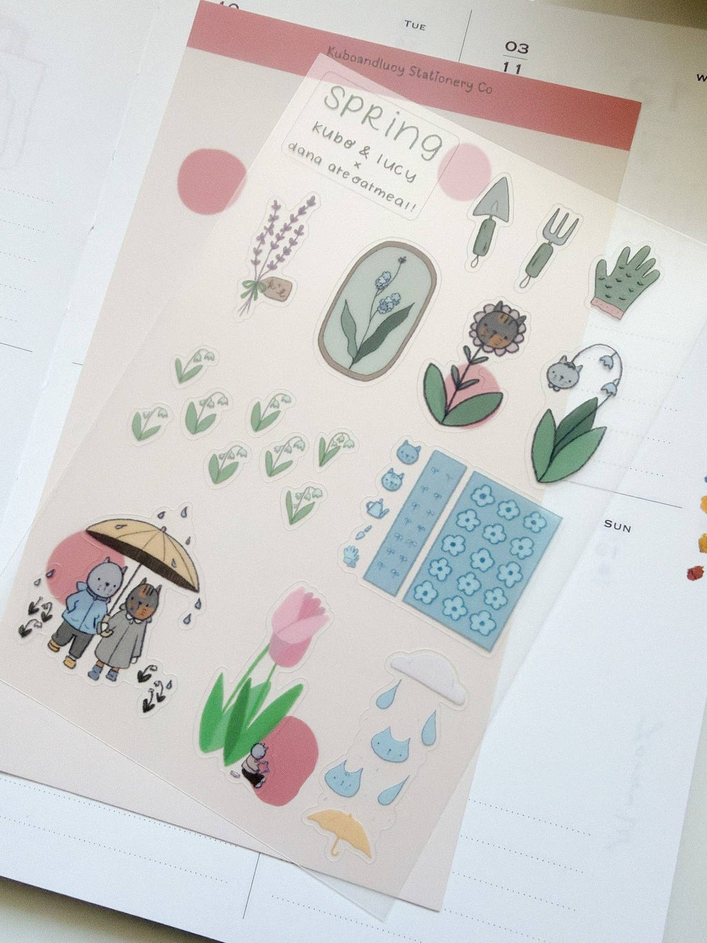 Four Seasons Sticker Sheet | Kuboandlucy x Dana Ate Oatmeal