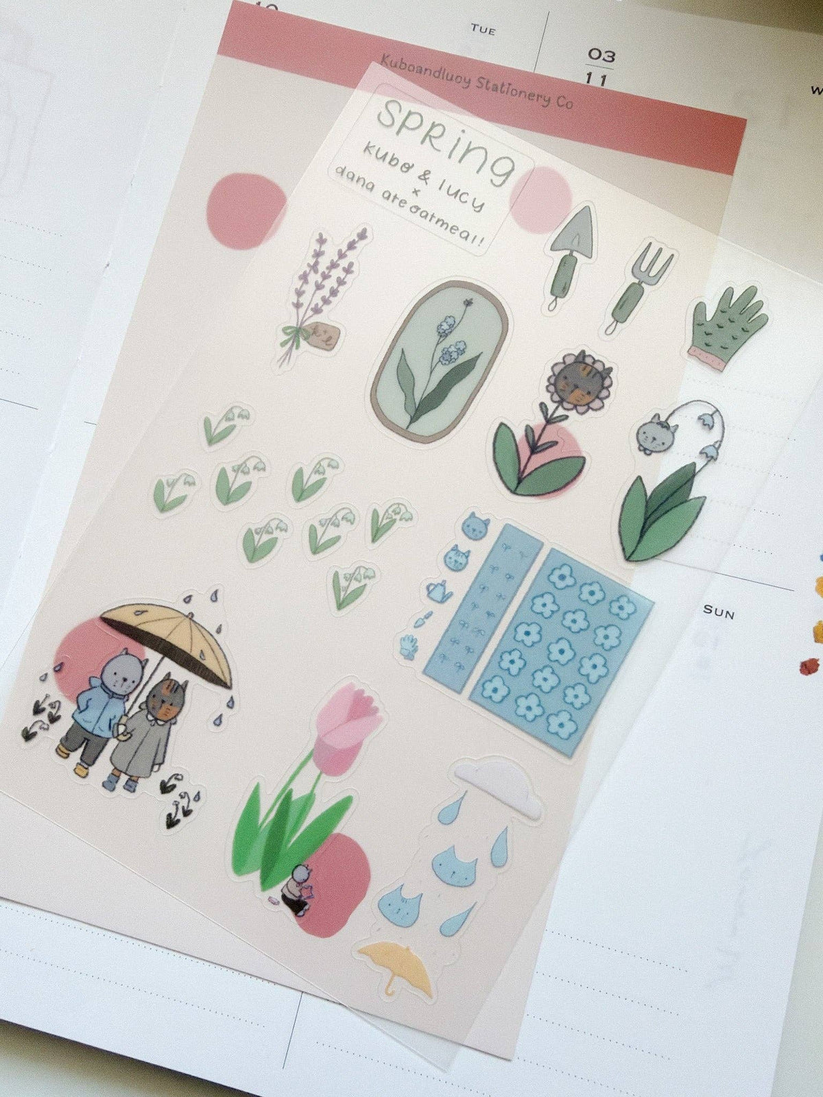 Four Seasons Sticker Sheet | Kuboandlucy x Dana Ate Oatmeal