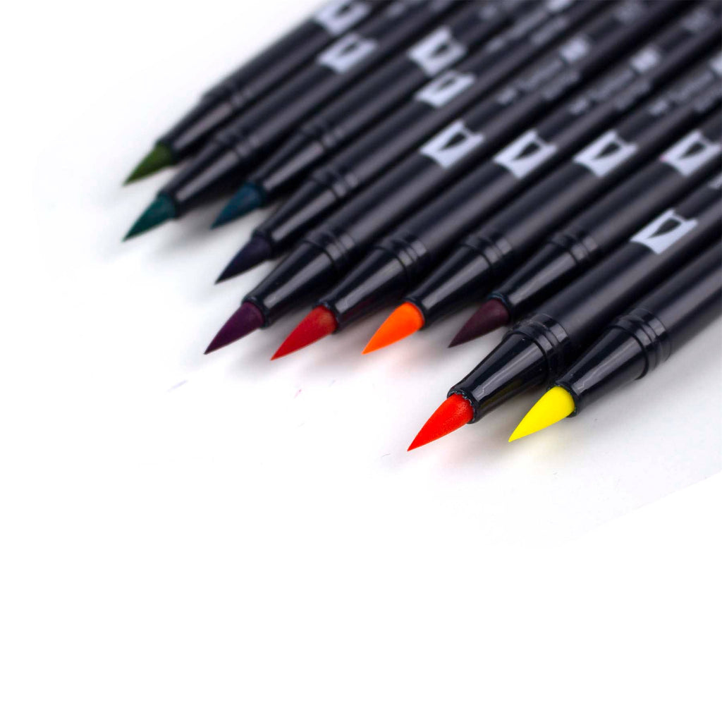 Tombow Dual Brush Pen Art Markers: Retro - 10-Pack