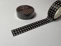 Black and White Checked Stars Decorative Washi Tape 