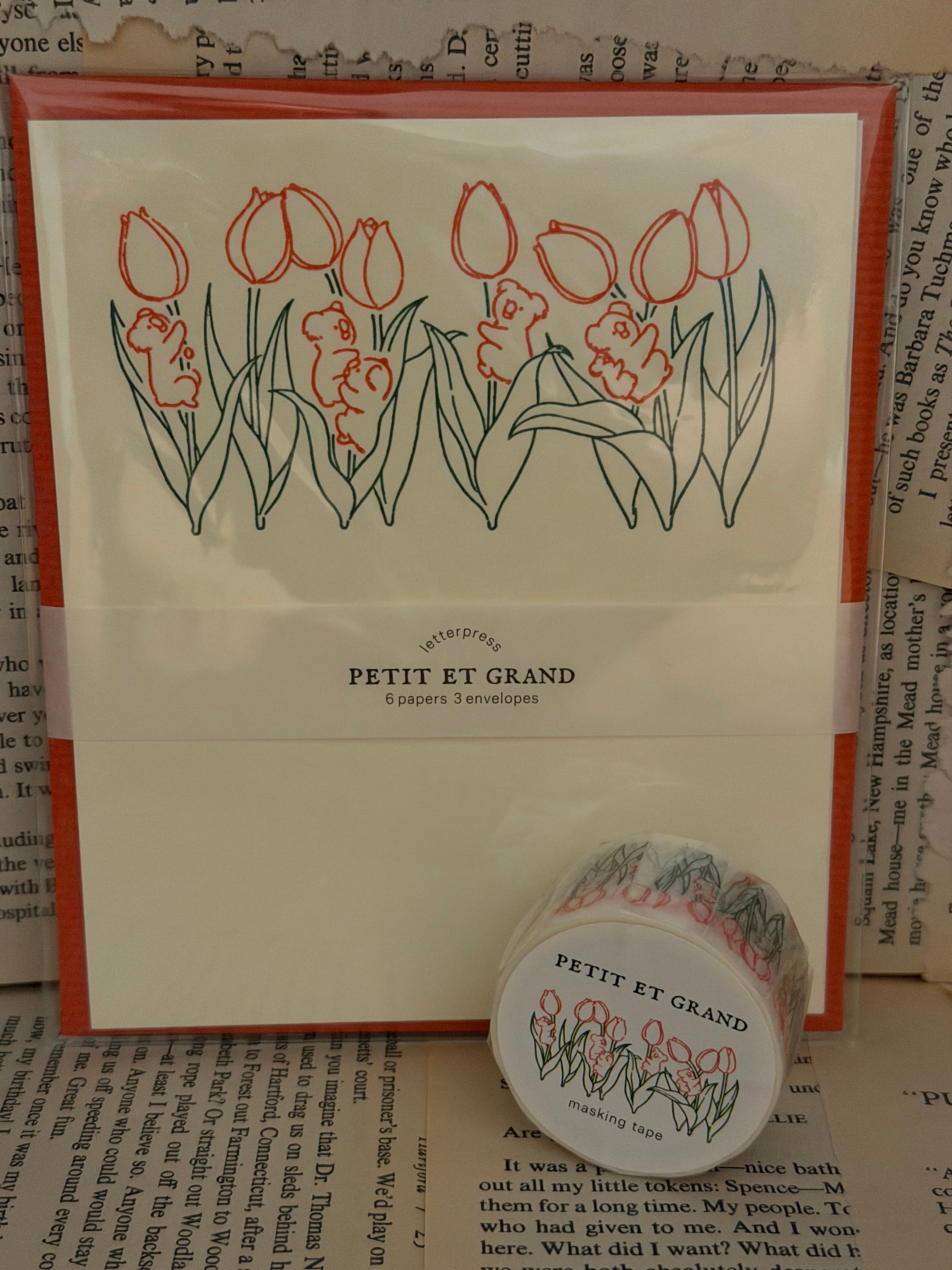 El Commun Petit et Grand Letterset Koala (paper +envelopes)
