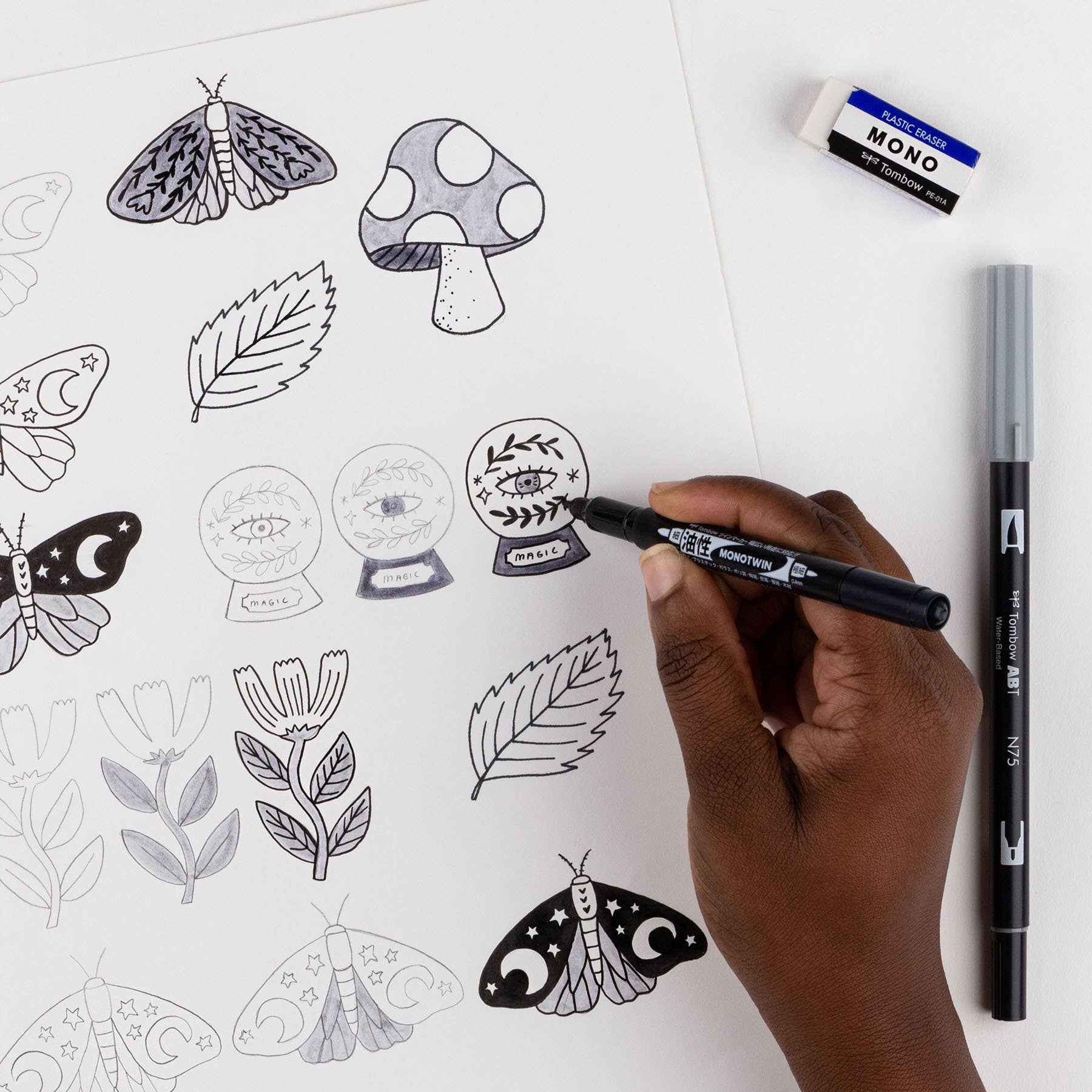 Tombow Pen Drawing Set