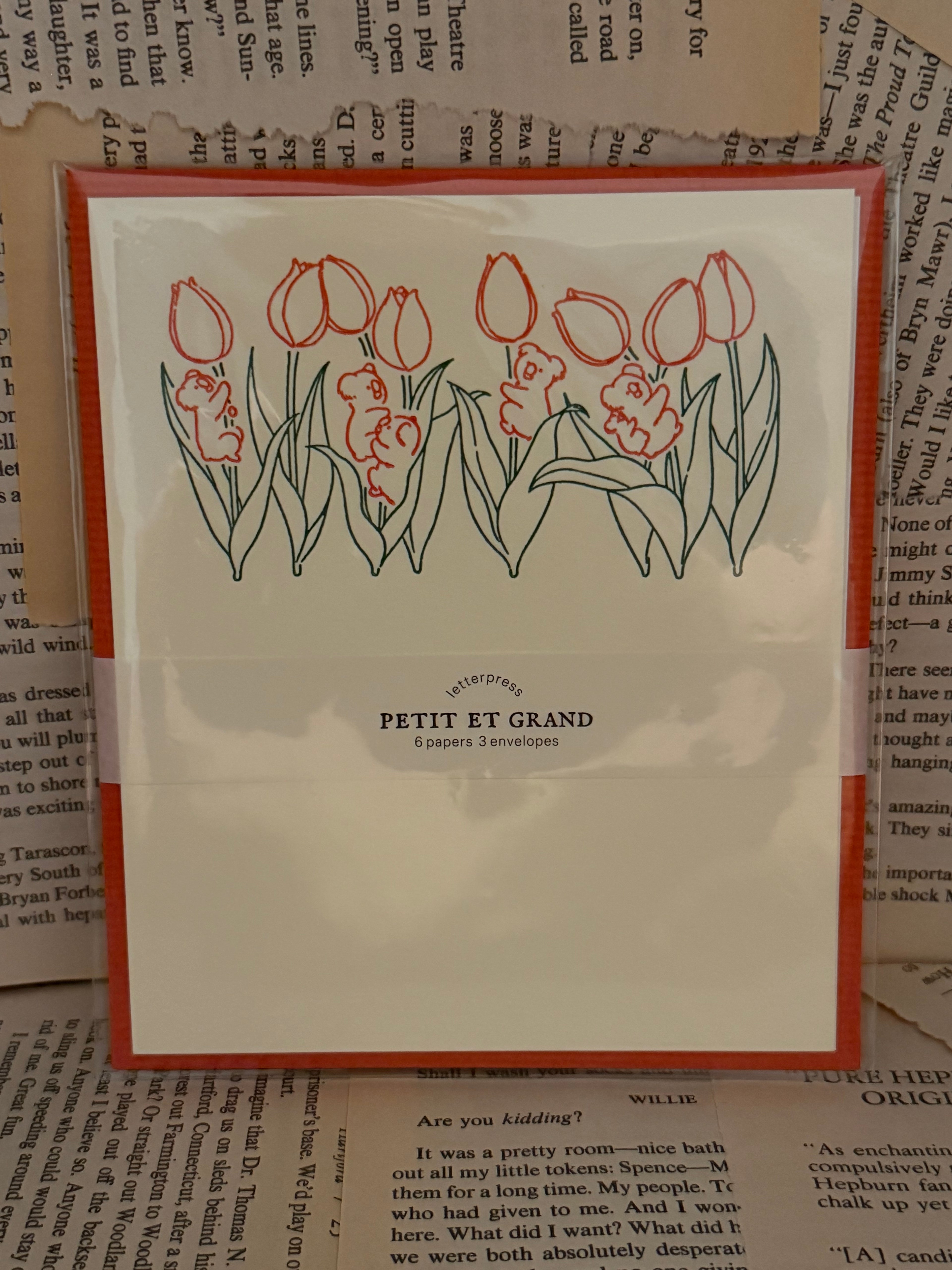 El Commun Petit et Grand Letterset Koala (paper +envelopes)