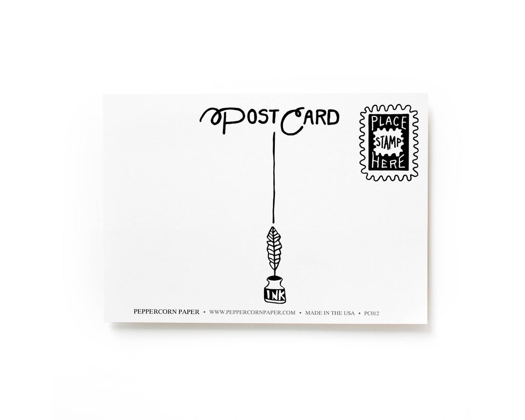 Handwritten Hello Postcard