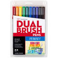 TombowDual Brush Pen Art Markers: Primary - 10-Pack
