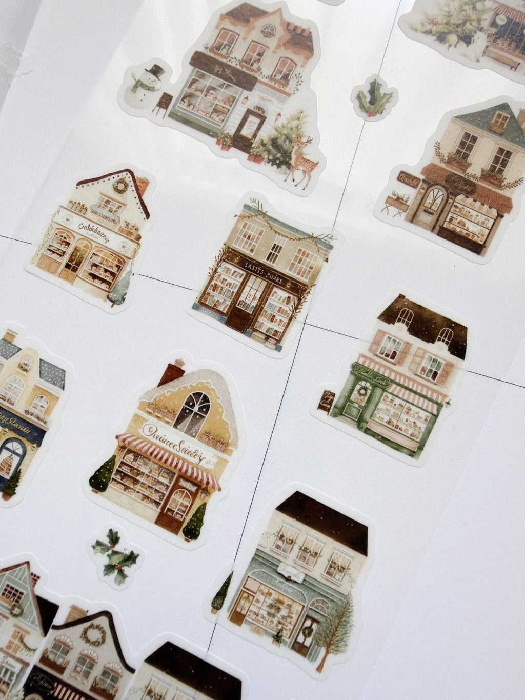 Christmas Village Sticker Sheet | Kuboandlucy