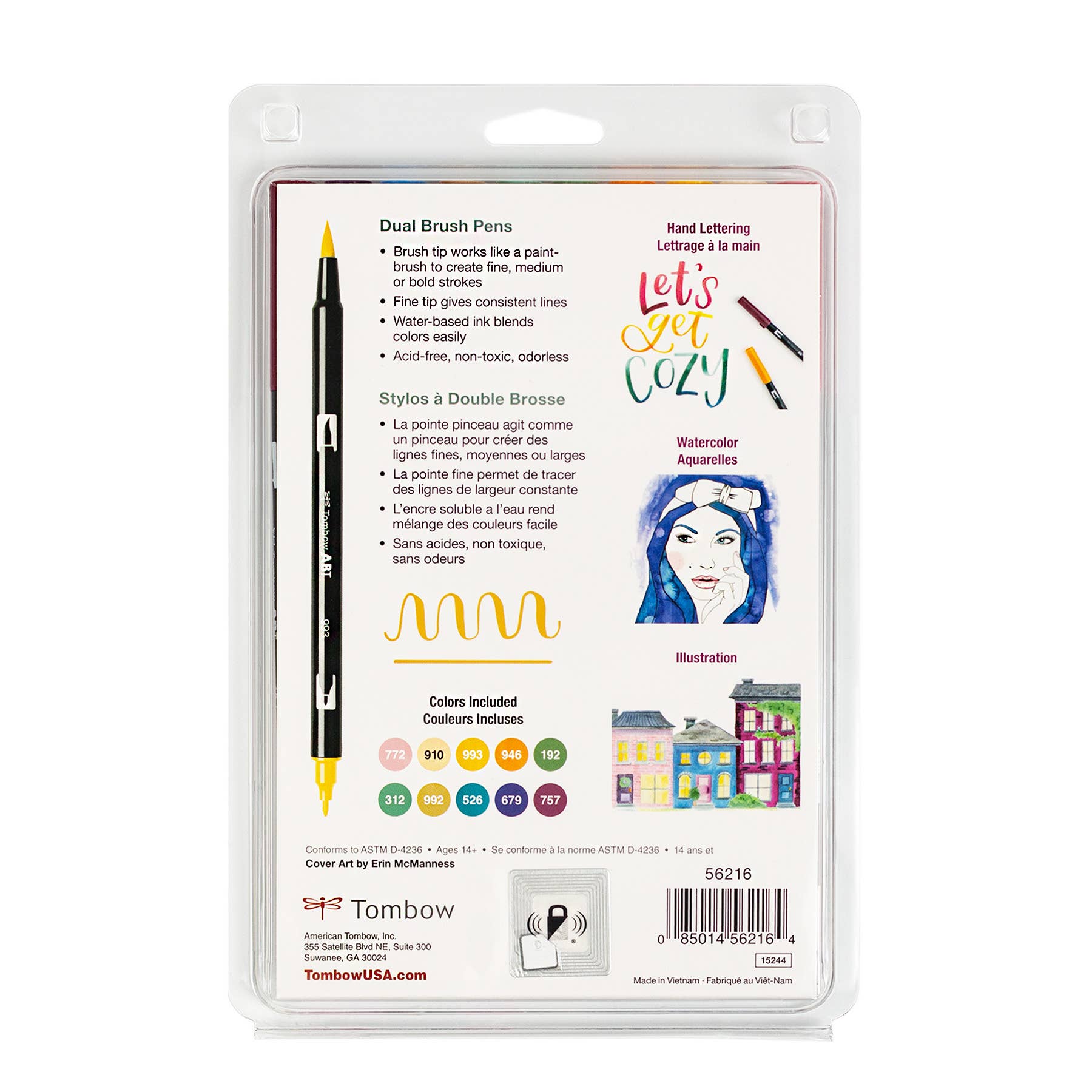 Tombow Dual Brush Pen Art Markers: Cottage - 10-Pack