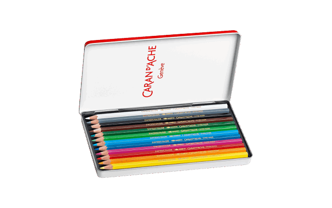 Caran d'Ache Set of 12 Water-soluble Pencils SWISSCOLOR