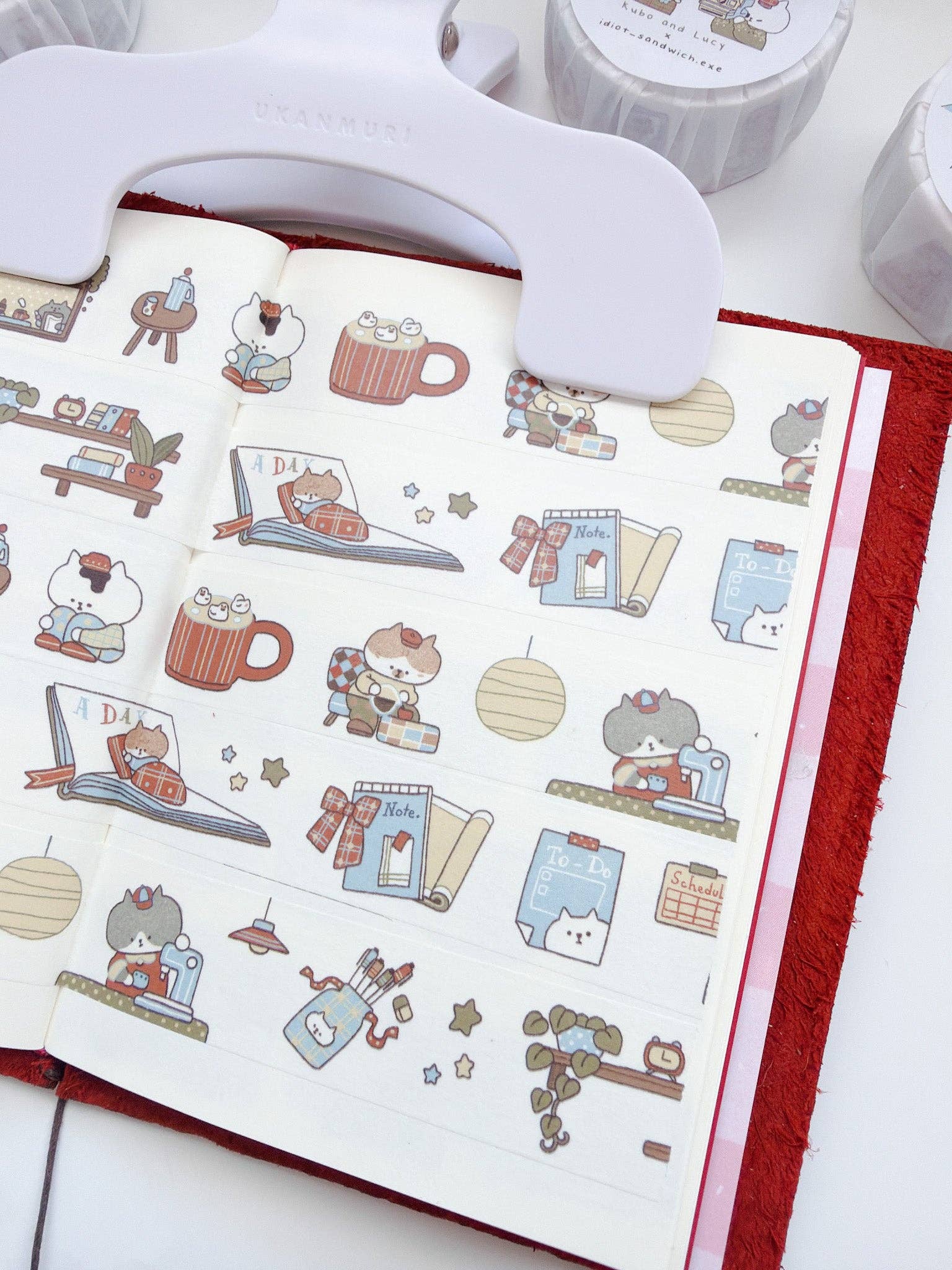 My Journal Sips V.1 (Cafe Journaling) Washi Tape | Kuboandlucy x Idiot Sandwich