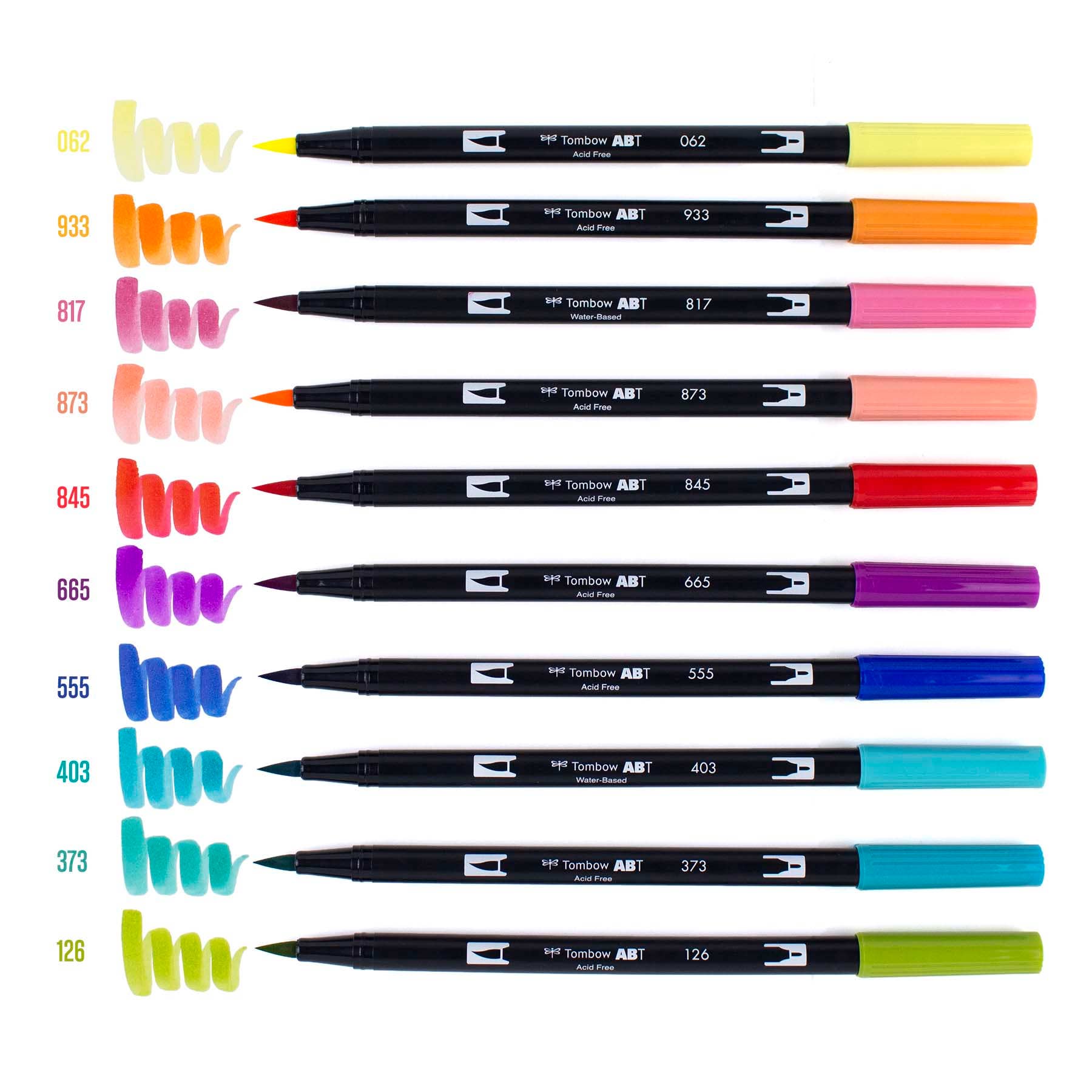 Tombow Dual Brush Pen Art Markers: Retro - 10-Pack