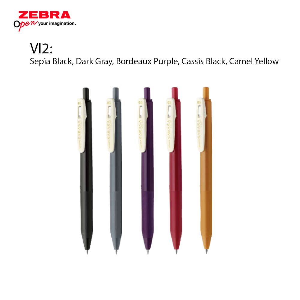 Zebra Gel Pen Sarasa Vintage Color Set