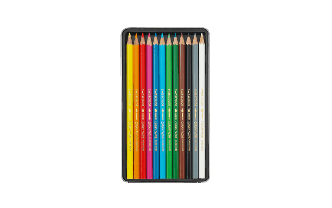 Caran d'Ache Set of 12 Water-soluble Pencils SWISSCOLOR