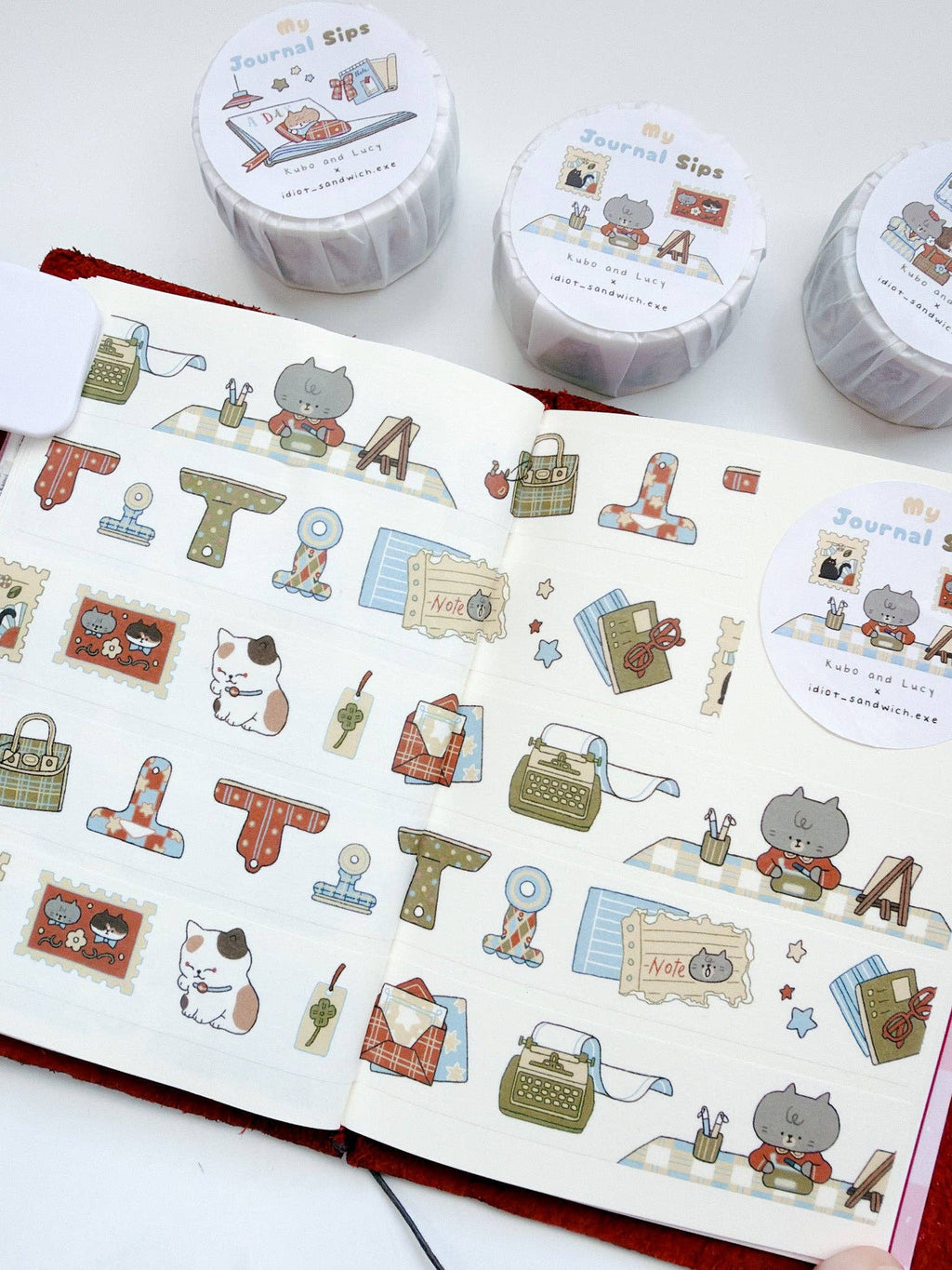 My Journal Sips V.3 (Stationery) Washi Tape | Kuboandlucy x Idiot Sandwich