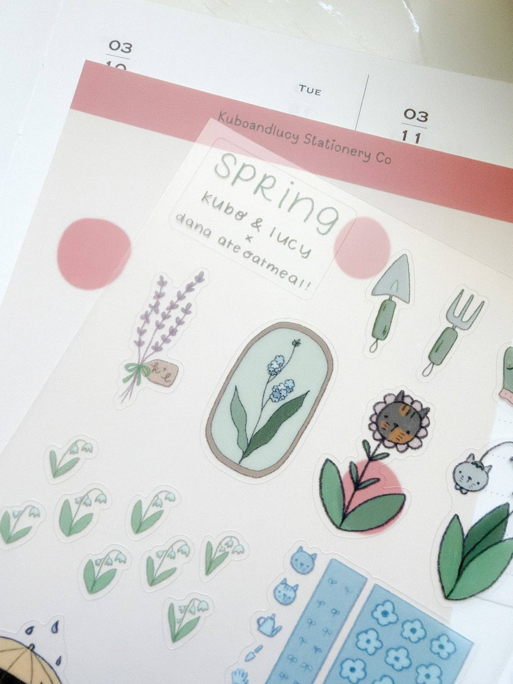Four Seasons Sticker Sheet | Kuboandlucy x Dana Ate Oatmeal