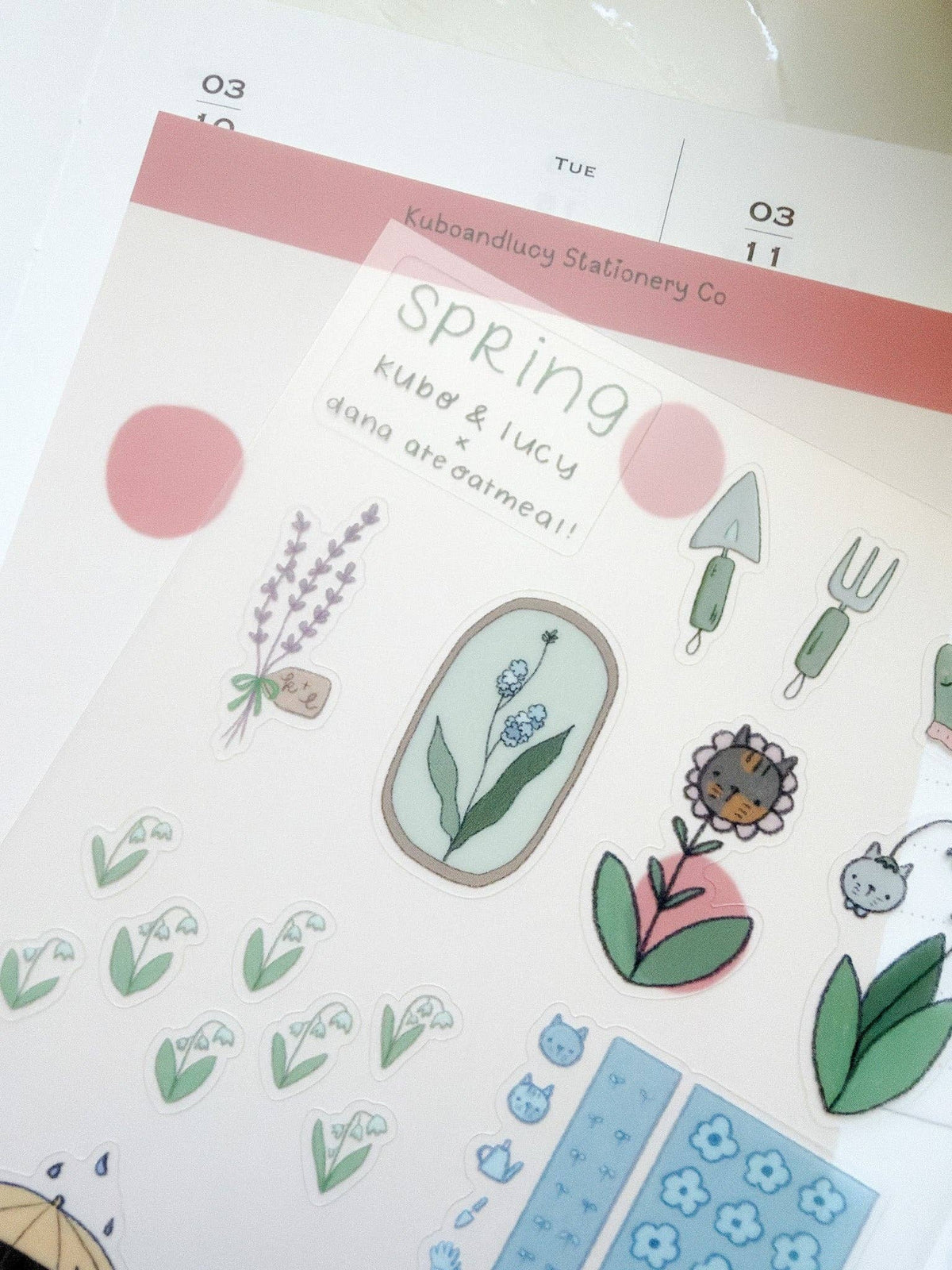 Four Seasons Sticker Sheet | Kuboandlucy x Dana Ate Oatmeal