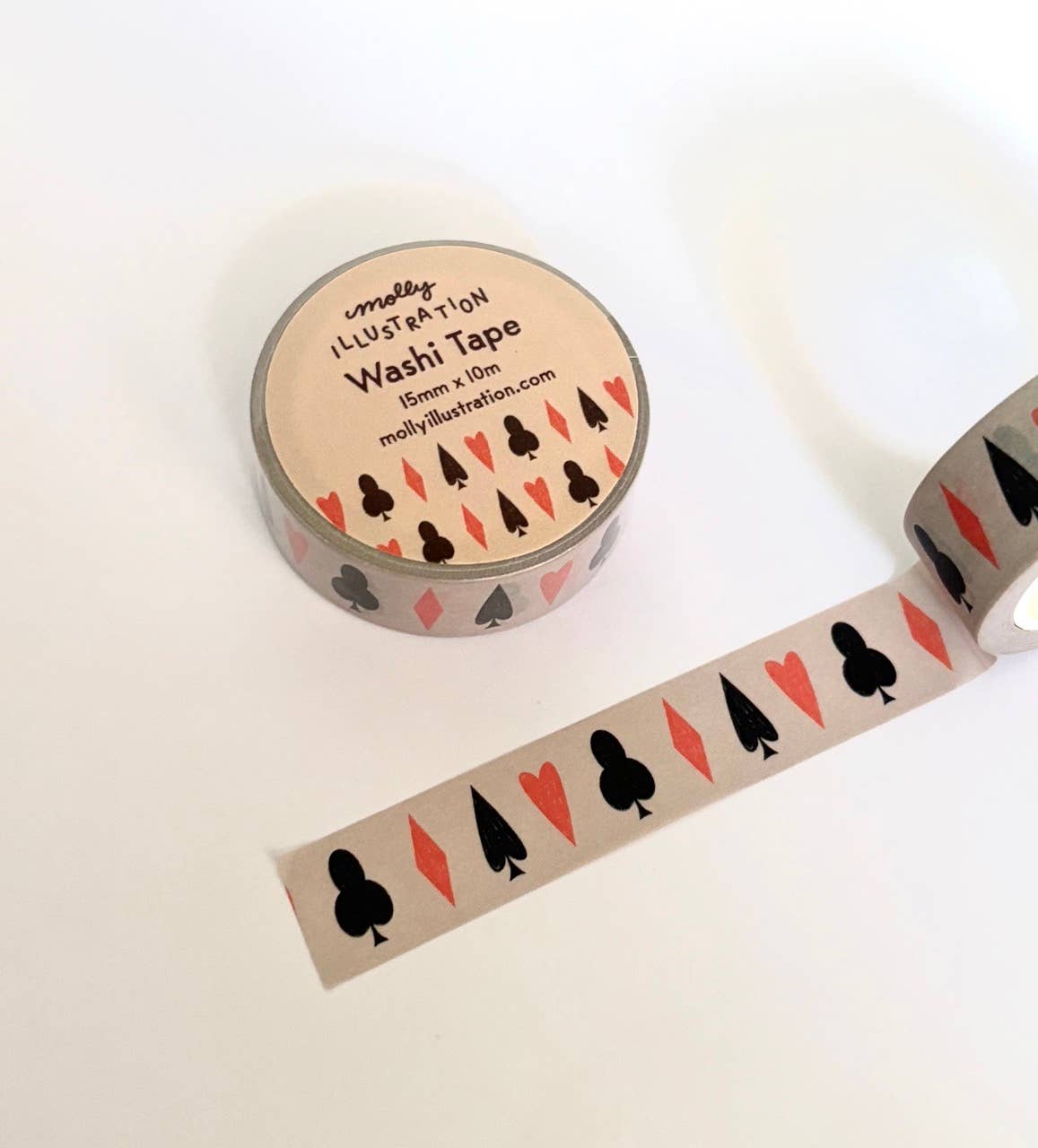 Card Suits Decorative Washi Tape