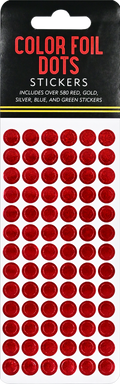 Color Foil Dots Sticker Set