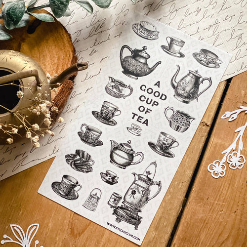 A Good Cup of Tea Sticker Sheet