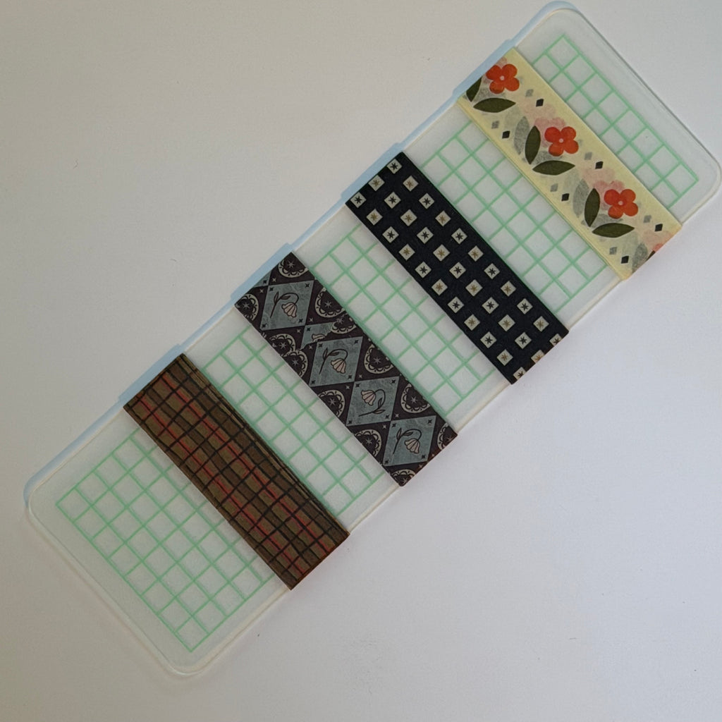 compact washi tape sampler holder | curated mix of 4–5 designs